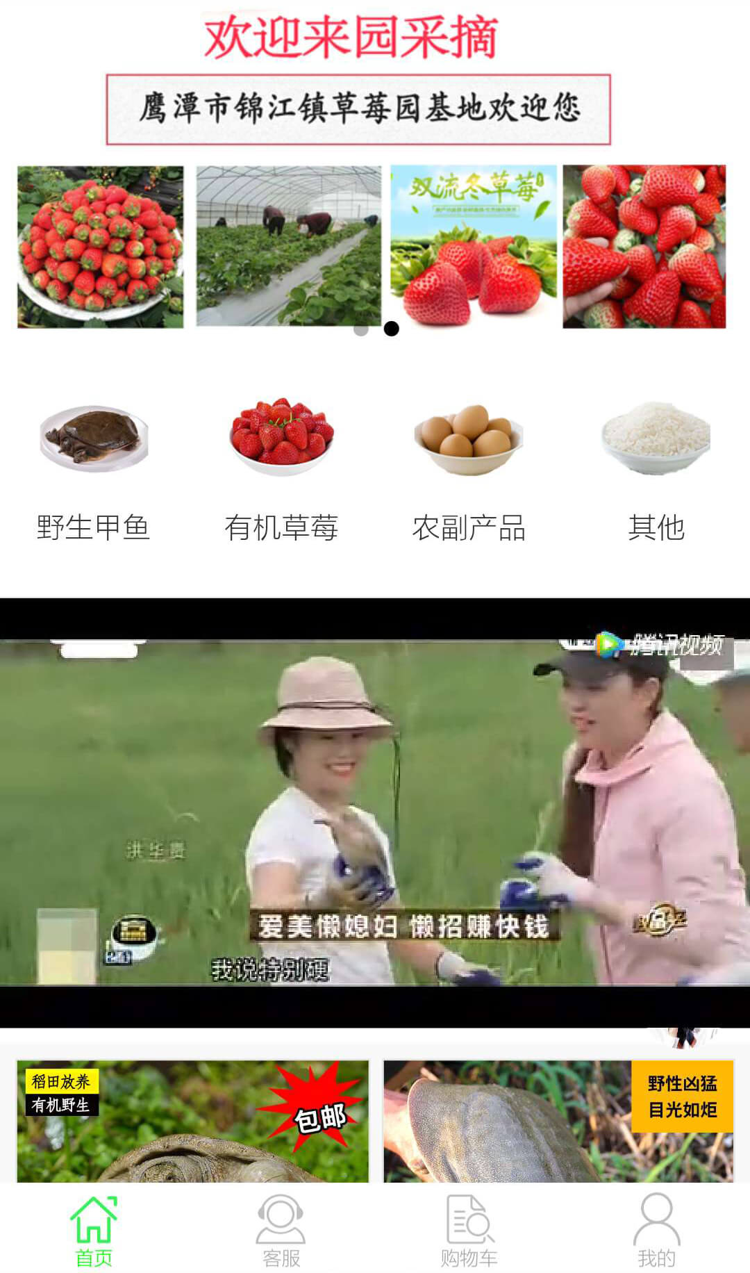 有機農產品商城小程序效果圖